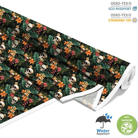 TESSUTI DECORATIVI PER ESTERNI OXFORD - Motivo Teschio I DX4951 (1/5)