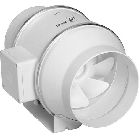 Ventilateur de conduit, 390/560 m3/h, 3 vitesses, raccordement D 160 mm S&P (UNELVENT) 250458 (1/3)