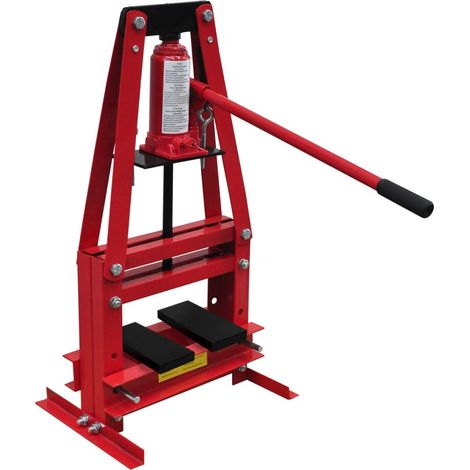 Pressa idraulica da officina da 6 tonnellate su supporto attrezzi da garage officina fai da te 3402106