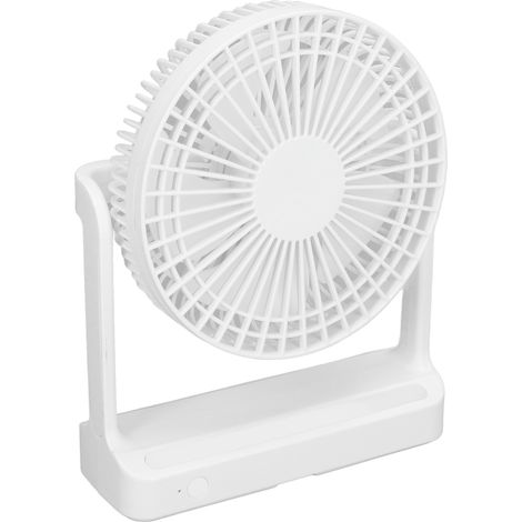 Ventilateur portable avec veilleuse, mini ventilateur de bureau, ventilateur mural rechargeable pour la maison, la chambre ou le bureau. (1/5)