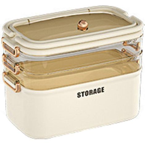 Boîte de rangement pour médicaments en plastique à plusieurs couches, trousse de rangement, comme illustré (1/5)