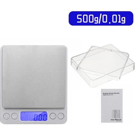 Mini LCD Digital Balance de Cuisine Électronique scale Numérique Haute Précision-0.01g 500g-Ywey