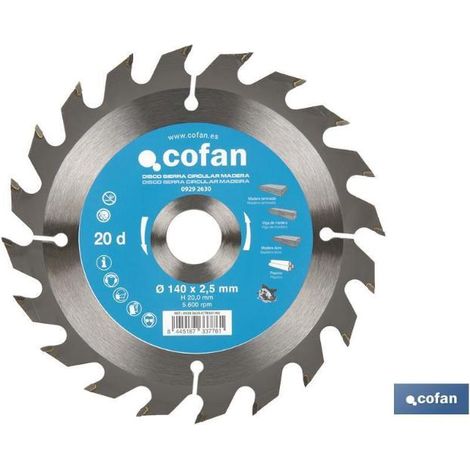 disco de sierra circular para madera ø180 x 2,5 x 30 mm, 24 dientes (1/6)