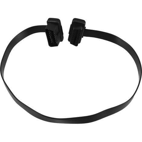 Câble Répartiteur à 16 Broches, Adaptateur de Câble D'extension Ruban, Mâle-femelle, 60cm, Métal et Caoutchouc, pour Ordinateur et Caméra, Noir (1/5)