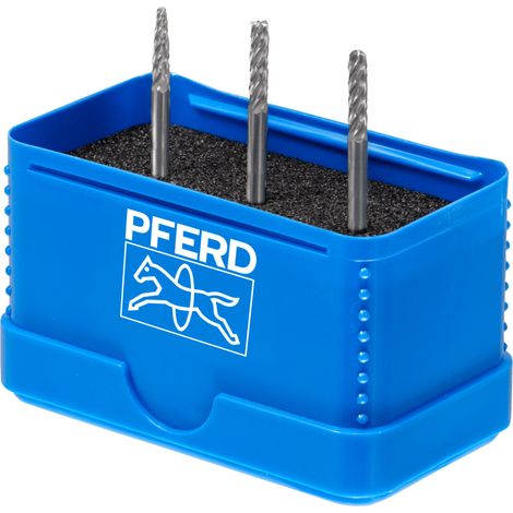 PFERD TOOLS Hartmetall Hochleistungsfrässtift Set 1403 ALLROUND 3-tlg. Ø 3mm Schaft-Ø 3mm universal grob (1403)