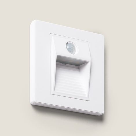 LED Wandeinbauleuchte mit PIR-Sensor Olite 3000K Weiß Warmweiß (1/5)