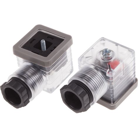 Connecteur pour électrovanne, Femelle, 2P+E, Montage sur câble 10A, 12 V c.c., PG11 ( Prix pour Paquet de 5 )