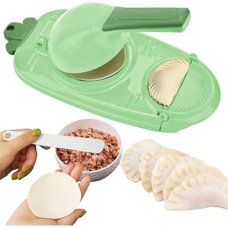 Presse à pâtes 2 en 1 - YSTP - Vert - Polypropylène - 27.5x23cm - Non électrique (1/4)