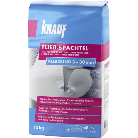 Knauf Fließspachtel allround grau, 10 kg, für Innen Ausgleichsmassen (1/3)