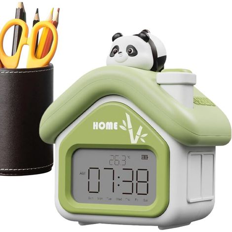 Réveil Enfant Garçon - Horloge Numérique Mignonne avec Affichage LED - pour