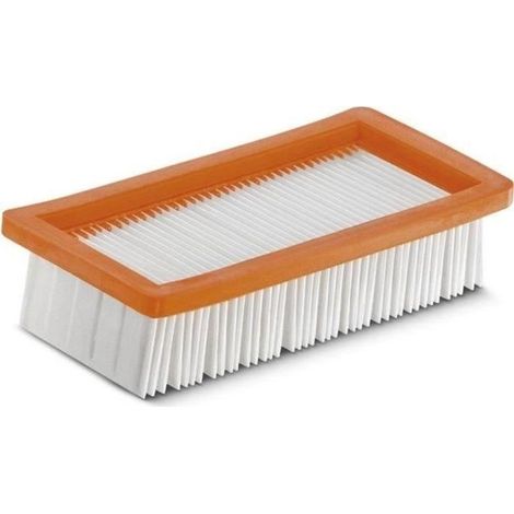 Filtre plissé plat spécial AD KARCHER AD2 / AD4 - Résistant pour aspiration de poussières fines (1/2)
