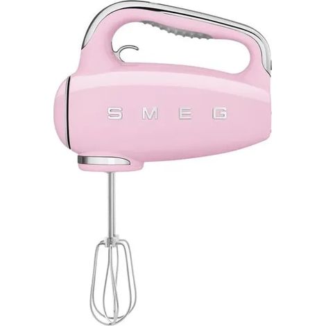 Smeg HMF01PKEU Batteur à Main Rose 250W 9 Vitesses