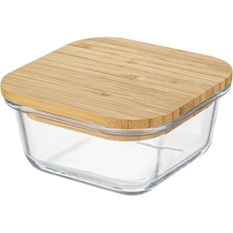 Florina Clavato Glas-Vorratsdose mit Bambusdeckel, 1,2 l