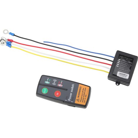 Télécommande sans fil pour treuil, 12 V CC/24 V CC, 3 en 1, robuste, avec interrupteur et commande intégrés pour camions, VTT et SUV. (1/5)