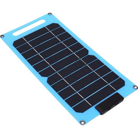 Chargeur Solaire Portable 30 W Panneau Monocristallin Double de Type C pour le Camping et la Randonnée (1/5)