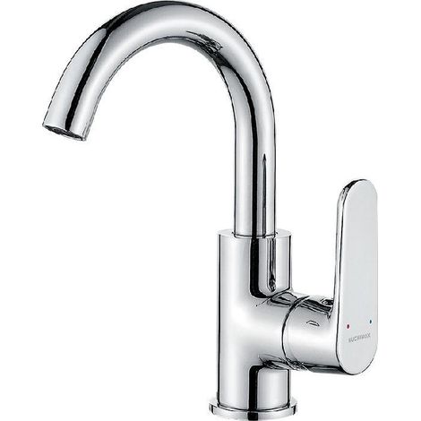 Grifo de lavabo U dima con caño giratorio