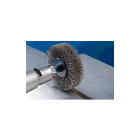 PFERD TOOLS INOX-TOTAL Rundbürste ungezopft RBUIT Ø30x6 mm Schaft-Ø6 mm Edelstahl-Draht-Ø0,20 10 Stk (1/4)