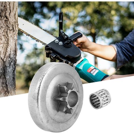 Kupplungstrommelritzel aus Edelstahl, 7 Zähne, passend für Husqvarna 340, 345, 350, 445, 450 Elektrokettensägen (1/5)