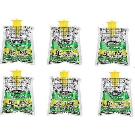 Plextone Environmentally Friendly Disposable Hanging Fly Trap 6 Bag (1/5)