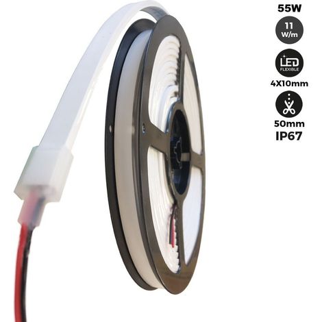 Neón LED Flexible 24V DC - 4x10mm - 5 Metros - Kit Completo