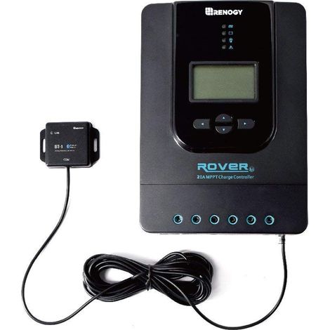 Renogy Pannello solare MPPT Bluetooth 20 A 12/24 V con display LCD (1/5)