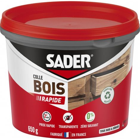 SADER Colle à bois prise rapide - boîte 650 g (1/5)