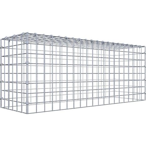 Gabiondeco - Gabion - Element de prolongation en hauteur 100 cm x 40 cm x 30 cm (L x H x P). maille 5 x 5 cm. Fermeture par anneaux en c . Attention : il manque une grille - Made in... (1/5)