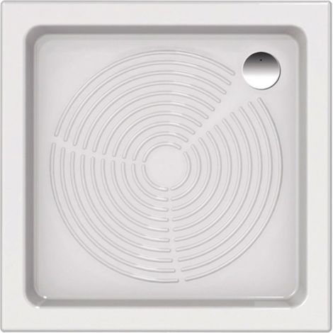 Piatto doccia in porcellana altezza 10 cm bianco quadrato o rettangolare o semicircolare misura l70 x p70 x h10 cm - confezione 1