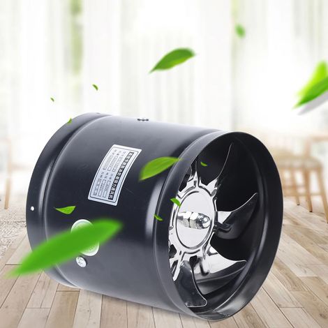 Ventilateur d’extraction 220V 15 cm, extracteur d’air silencieux 40W haute vitesse, ventilateur de plafond double extrémité pour cuisine et salle de bain