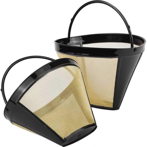 Filtrer & agrave Café & eacute R & eacute r & eacute Filtre permanent 2 pièces pour Machine et agrave Café et autres (1/5)
