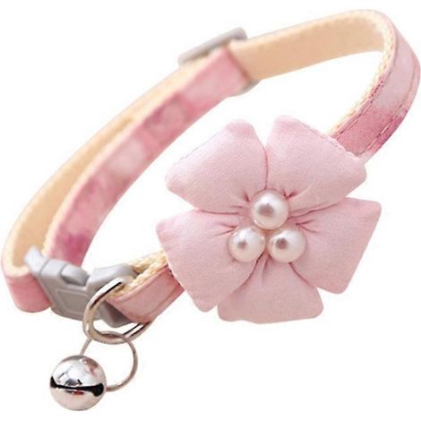 Halsband für Hunde und Katzen, floral verziert, verstellbar, leicht und bequem, ideal für kleine und große Rassen, elegantes Haustieraccessoire.