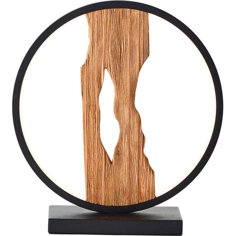 Brilliant Chaumont LED Tischleuchte Holz 28cm schwarz/holz Aluminium/Metall/Holz Schnurzwischenschalter 7,5 W LED integriert (850lm, 3000K) (1/5)