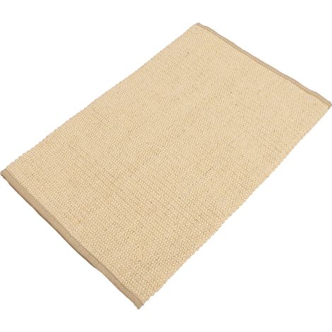 Tapis à griffer pour chat, protège votre canapé, résistant à l'usure, en sisal horizontal, avec fermeture auto-agrippante au dos, 50 x 90 x 2 cm / 19,7 x 35,4 x 0,8 po (1/5)