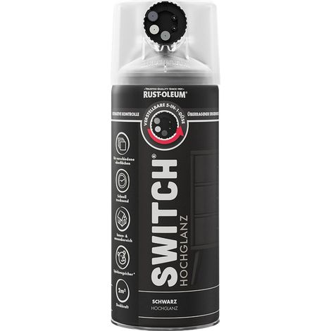 Rust-Oleum Sprühlack Switch 400 ml schwarz hochglanz Lackspray