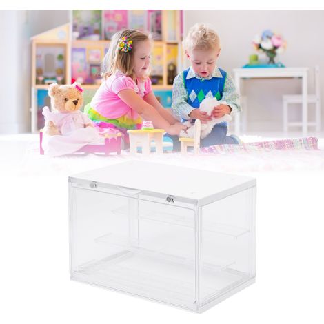 Vitrine pour figurines de collection en plexiglas transparent avec fermeture magnétique - Capacité pour plusieurs pièces - Résistante aux chocs et à la poussière (1/5)