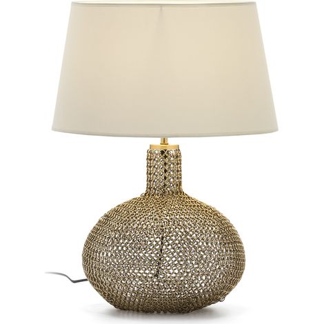 Tischlampe 29X29X36 Kristall/Goldenes Metall/Ohne Schirm (1/3)