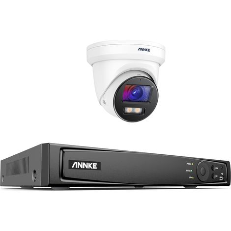 ANNKE 4K IR Network Full Color Camera Night Vision Built-in Mic IP67 Waterproof 8CH H.265+ Video PoE NVR Surveillance System (1/5)