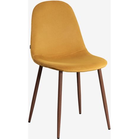Set di 2 sedie da pranzo Glamm SKLUM Legno scuro