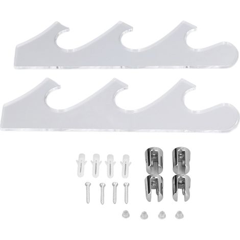 Support mural pour épée - Présentoir à katana - Porte-épée décoratif pour maison - Rack à sabre japonais transparent