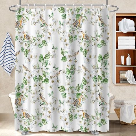 Rideau polyester pour douche 180x180 robuste protection douche pour se sentir en vacances chez soi (1/5)