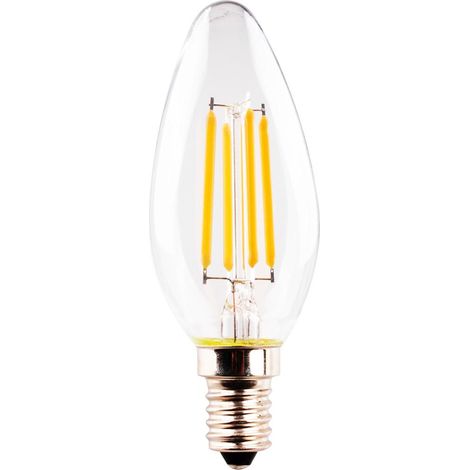 Müller-Licht LED-Lampe, Kerzenform, 400190, EEK: F, E14, 4 W, 2700K, klar (1/5)