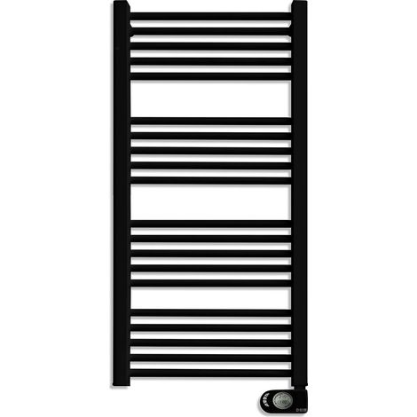 HJM – Sèche-serviettes électrique à inertie sèche 750 W – Aluminium résistant à la corrosion – Chronothermostat numérique – IP24