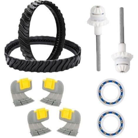 Zodiac MX6 MX8 MX6EL MX8EL Poolreiniger Ersatzteilset – 2 Antriebswellen – 2 Lager – 4 Zyklonbürsten – ABS – R0796200 (1/5)