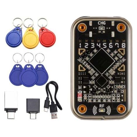 BARKBUSTERS Émulateur de Carte à Puce Sans Contact Chameleon Ultra Lecteur Intelligente RFID + Porte-Clés 3xCUID/UID Compatible avec NFC Read Writer (1/4)