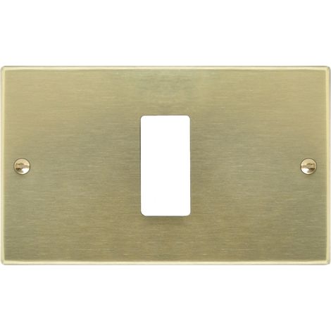 Feb Elettrica PLACCA IN ALLUMINIO  col. Champagne 1 posto 50.00 pz