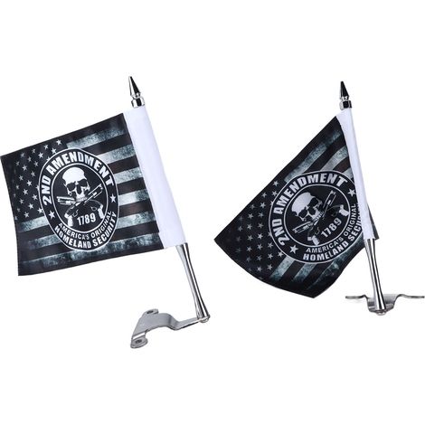 Support de mât pour drapeau de coffre avec pavillon Sécurité Intérieure, kit remplacement L/R pour Honda Gold Wing Tour DCT 2018-2020 (1/5)