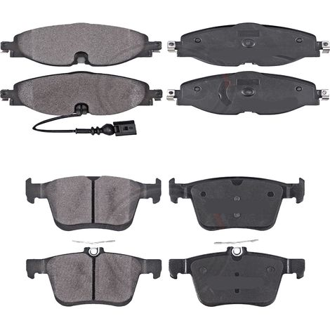 KIT PASTIGLIE FRENO ANTERIORI E POSTERIORI compatibile con AUDI TT (FV3,FVP,FV9,FVR) / PASTIGLIE FRENANTI AUTO OEM FDB4433,FDB4434 / SOSTITUZIONE DIRETTA / BASSA POLVERE / SILENZIOSO