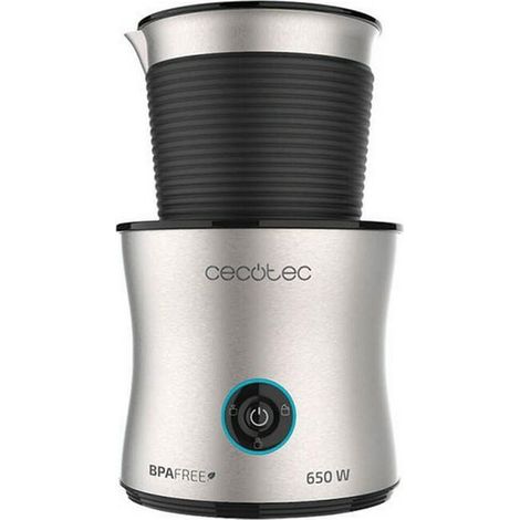 Cecotec Power Moca Spume 5000 nero e argento schiumatore per latte