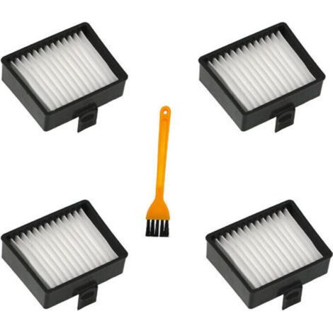 4 pièces Filtres plissé plat For Ryobi P712 P713 P714K aspirateur manuel,avec brosse de nettoyage