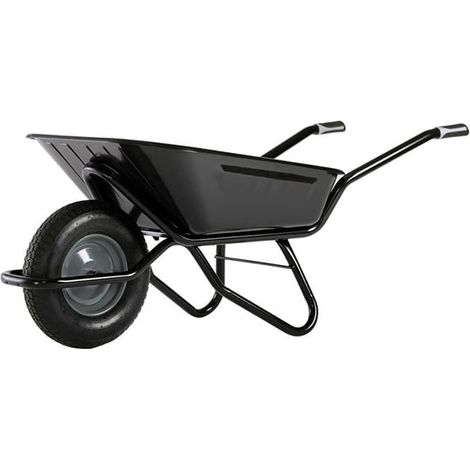 Haemmerlin – Brouette de jardin 100L – Caisse peinte 1mm – Roue gonflée Ø 400mm – Châssis tube peint Ø 32mm – 308201201